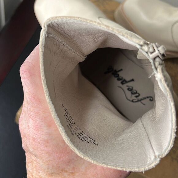 Free People Ruby Platform Bootie (Women) Bone New Size 8.5 - Picture 7 of 8